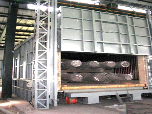 Large trolley furnace