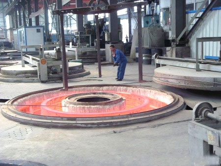 Well flange tempering furnace